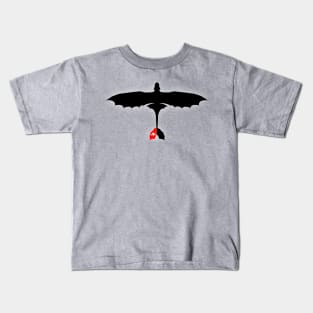 How to Train Your Dragon - Night Fury - Toothless Silhouette Kids T-Shirt